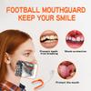 2 Pack Youth Football Mouth Guard with Strap and Case, Adults Sports Mouthguard Mouth Pieces for Football, Boxing, Basketball, Rugby, Hockey, Lacrosse, MMA, Wrestling, Soccer (Pink& Orange) view 4
