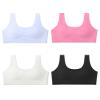 Sascina Bra for Girls 10-12 Seamless Teen Girls Sports Bras Ultra Comfort Soft Tween Bras 10-16 Removeable Padding Black+Bone White+Rose Pink+Candy Blue view 1