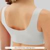 Sascina Bra for Girls 10-12 Seamless Teen Girls Sports Bras Ultra Comfort Soft Tween Bras 10-16 Removeable Padding Black+Bone White+Rose Pink+Candy Blue view 3