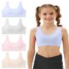 Sascina Teen Bras for Girls Ages 12-14 Seamless Teen Girls Sports Bra Ultra Comfort Soft Tween Bras 10-16 Removeable Padding Nude+Light Gray+Candy Blue+Sand Pink view 1