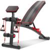 CKKNILV Adjustable Weight Bench Training Fitness Gym Multifunctional Home Auxiliary Bench Flying Bird Bench Dumbbell Bench Dumbbell Bench Supine Table Abdominal Weight Train,Bla