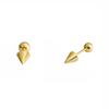 20G Minimalist Spike Ball Cartilage Stud Earrings for Women 925 Sterling Silver Small Cone Edgy Tragus Post Studs Barbell Screw Back Piercing Earring Fashion Jewelry (Gold S) view 1
