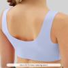 Sascina Girl Bras 10-12 Years Old Seamless Training Bras for Girls Sports Bras Stretchy Comfortable- No Pads, Chest Double Lined, Large Blue/Pink view 3