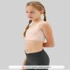 Sascina Bra for Teens 7-8 Seamless First Bra Girls Sports Bras Longline Crop Bras - No Pads, Chest Double Lined Nude+Light Gray view 2