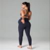 Colorfulkoala Womens Dreamlux Maternity Leggings Over The Belly 25" Inseam Soft Activewear Yoga Pregnancy Pants(L, Blue Ink) view 3