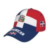 Dominican Republic Flag Baseball Cap for Men Women, Fashion Flag of Dominican Republic Hat Adjustable Sun Protection Visor Caps Trucker Hat Patriotic Caps