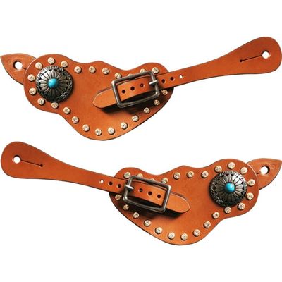 2pcs Spur Strap with Buckle, Adjustable Boot Strap Protective Equipment Spur Straps for Training Horse Boots Cowboy Riding Sports Accessories