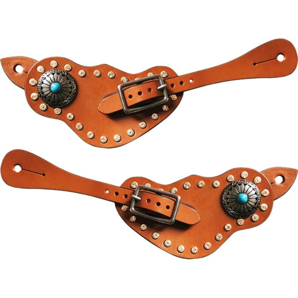 2pcs Spur Strap with Buckle, Adjustable Boot Strap Protective Equipment Spur Straps for Training Horse Boots Cowboy Riding Sports Accessories