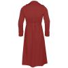 Trench Coat, Men's Trench & Rain Coats Long Sleeve Lapel Trendy Classic Mid Length Fashion Casual Button Mens Coats Winter Men Clothing Mens Snowboard Jacket(A Red,Medium) view 3