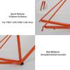 BSFHQS 44cm 47cm 50cm 53cm 56cm Bike Frameset 700C Road Bike Frame Chrome-Molybdenum Steel C/Rim Brake Frame with Carbon Fork F100mm R130mm QR BSA BB68mm(Orange,53cm) view 4