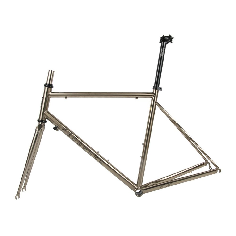 BSFHQS 700C Road Bike Frameset 44cm 47cm 50cm 53cm 56cm C Brake/Rim Brake Bike Frame Cr-Mo Steel Frame and Fork Quick Release Frame F100mm R130mm QR BSA BB68mm(50cm)