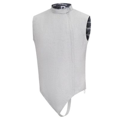 MFLKJHSA Fencing Electric Foil Jacket, Foil Metal Vest, Electric Foil Lame, Sleeveless Fencing Suit, Washable Fencing Metal Clothing, Adults and Children, Right Hand(44)