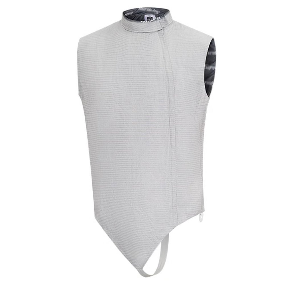 MFLKJHSA Fencing Electric Foil Jacket, Foil Metal Vest, Electric Foil Lame, Sleeveless Fencing Suit, Washable Fencing Metal Clothing, Adults and Children, Right Hand(44)