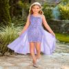 Prom Dress for Tween Girl Purple Sequin Sparkly Birthday Party Dreses Size 12-14 view 2