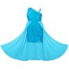 GRACE KARIN Prom Dress for Tween Girl Blue Sequin Sparkly Birthday Party Dreses Size 12-14 view 1