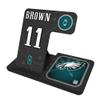 Keyscaper A.J. Brown Philadelphia Eagles Ready 3-in-1 Charging Station view 1