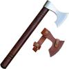 14 inches Hand Forged Hatchets Axe Real Wood Working Bushcraft Camping Axe - Forest Hunting - Chopping Wood - Custom Handmade Gardening - Wood Cutting with Leather Sheath view 3
