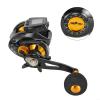 ChicBosom Baitcasting Fishing Reel, Digital Fishing Baitcasting Reel with Accurate Line Counter 6.3:1 Gear Ratio, USB Rechargeable, Aluminum Alloy Large Display Fishing Reel - Right Hand view 2