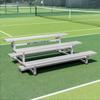 FORZA Heavy-Duty Mobile Bleachers [Optional Backrests] | Aluminum Seating for Sports Events | 2-Tier & 3-Tier Bleachers for Indoor & Outdoor Use (Without Backrest, 3-Tier, Single Bleacher) view 1