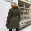Udeniy Womens Fashion Winter Jacket Casual Peacoat Long Sleeve Lapel Neck Jacket Double Breasted Dress Coat Outerwear Cute view 4