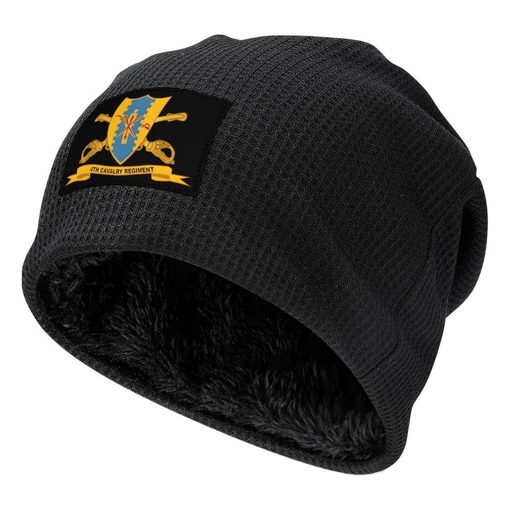 4th Cavalry Regiment W Br - Ribbon Knit Hat for Men Warm Knitted Caps for Women Beanie Hats