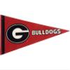 Georgia Mini Pennants - Size: 4" x 9" - Officially Licensed - 3 Pennants Per Pack view 2
