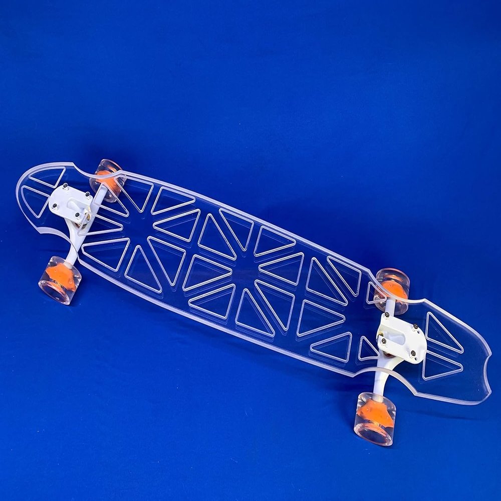 Ghost Originals Collection Sizes for Adults, Teens, and Kids Clear Longboard Skateboard Great for Beginners, Intermediate, and Advanced Riders Light Up Wheels Perfect for Cruising and Carving