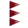 Arkansas Mini Pennants - Size: 4" x 9" - Officially Licensed - 3 Pennants Per Pack view 1