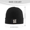 No Pain No Gain Shut Up and Train Gym Beanie Hat for Men Women Beanies Winter Warm Knit Ski Hat Skull Cap Black view 3