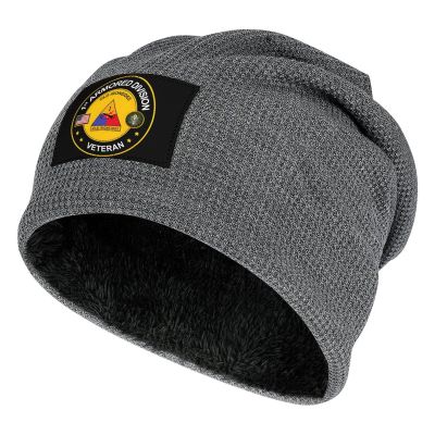 1st Armored Division Veteran Knit Hat for Men Warm Knitted Caps for Women Beanie Hats