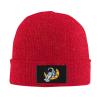 Astronaut Sitting On Moon Beanie Hat for Men Women Beanies Winter Warm Knit Ski Hat Skull Cap Red view 2
