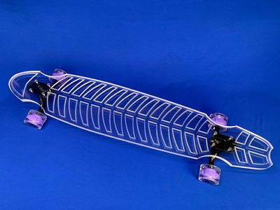 Ghost Originals Collection Sizes for Adults, Teens, and Kids Clear Longboard Skateboard Great for Beginners, Intermediate, and Advanced Riders Light Up Wheels Perfect for Cruising and Carving