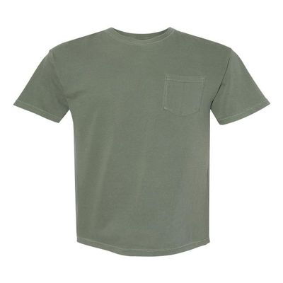 Comfort Colors Men's Adult Ringspun Short-Sleeve Pocket Tee Style 6030 Moss