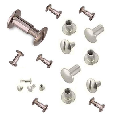 CHALLENGER Horse Saddle Hardware 1/2" Pack 100 NP BP AL Chicago Screws Posts Belt 40363B100