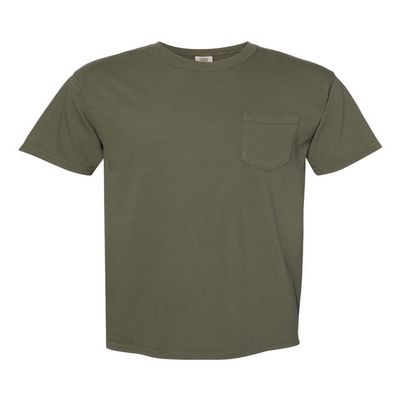 Comfort Colors Men's Adult Ringspun Short-Sleeve Pocket Tee Style 6030 Sage