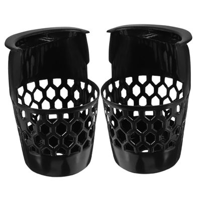 TOBBOMEY 2pcs Billiard Storage Pockets Plastic Pool Table Net Baskets for Easy Installation Space-Saving Design Versatile Use Billiards Club Durable Accessories