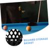 TOBBOMEY 2pcs Billiard Storage Pockets Plastic Pool Table Net Baskets for Easy Installation Space-Saving Design Versatile Use Billiards Club Durable Accessories view 3
