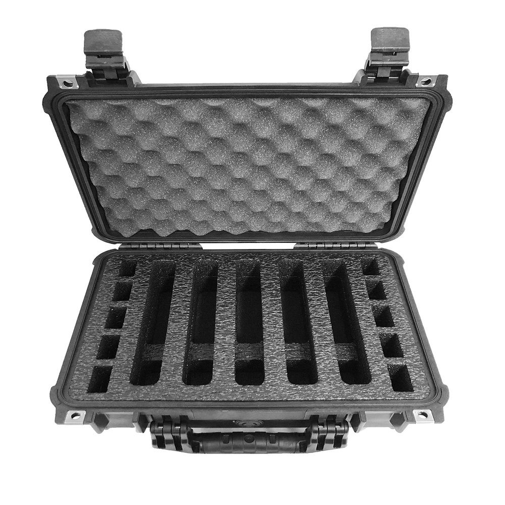 Apache Case 3800 Range Case Polyethylene Closed Cell Foam Insert for 5 Handguns and Magazines (FOAM ONLY)