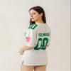 Custom Football Jersey for Men Women  Add Your Team Name Number Logo Personalized Adult Sports Shirt Customized Practice Football Uniform Silver/White view 3