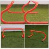 Happyyami 3pcs Detachable Speed Hurdles for Agility Training Adjustable Sports Equipment for Boys and Girls Athletes Soccer Basketball Football Easy Assembly Portable Design view 3