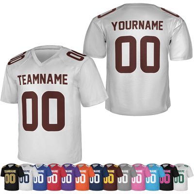 Custom Football Jersey for Men Women  Add Your Team Name Number Logo Personalized Adult Sports Shirt Customized Practice Football Uniform