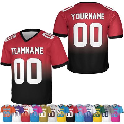 Custom Football Jersey for Men Women  Add Your Team Name Number Logo Personalized Adult Sports Shirt Customized Practice Football Uniform