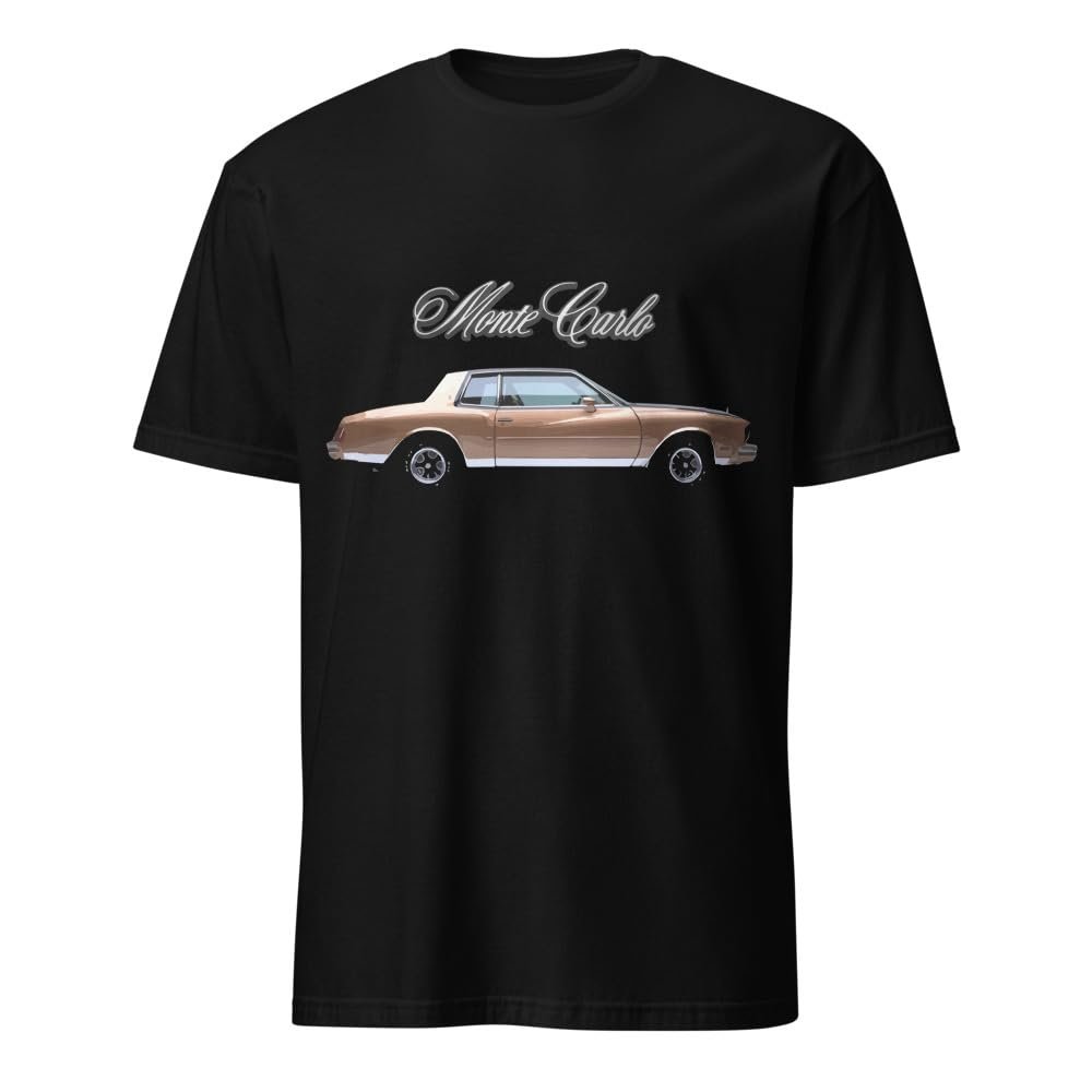 1980 Chevy Monte Carlo Classic Car Mens T-Shirt Black