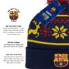 Icon Sports Officially Licensed FC Barcelona Beanie - Unisex Adult - FCB78BN Navy view 4