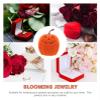QasDfgHj Jewelry Box,Box Jewelry Organizer Stuffed Fake Pumpkin Halloween Desktop Jewelry Container Small Ring Engagement Necklace Pumpkin Earring Case Composite Material Household Jewelry Rack view 3