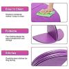 Foldable Pole Dancing Mat Round Workout Gymnastics Pads Anti-Fall Anti-Skid Protection Mat for Pole Dance Safety Mat Yoga Gym(120cm Rose red,Thickness 10CM) view 3