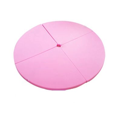Foldable Pole Dancing Mat Round Workout Gymnastics Pads Anti-Fall Anti-Skid Protection Mat for Pole Dance Safety Mat Yoga Gym(120cm Pink,Thickness 5CM)