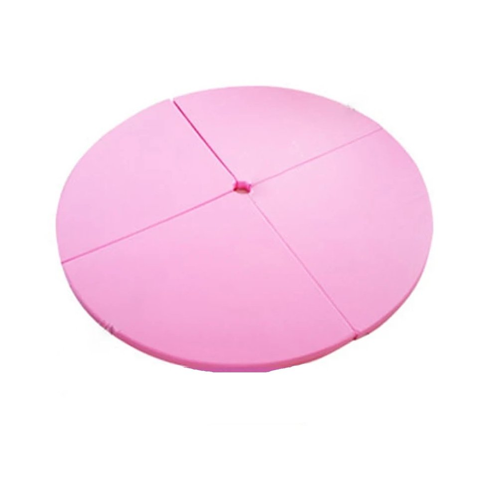 Foldable Pole Dancing Mat Round Workout Gymnastics Pads Anti-Fall Anti-Skid Protection Mat for Pole Dance Safety Mat Yoga Gym(120cm Pink,Thickness 5CM)