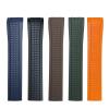 ZUC 21mm Fluororubber Watchband for Patek Aquanaut Philippe strap 5164A 5167A Black Blue Orange Soft Rubber Curved End Bracelets(Green,Rose Buckle) view 4