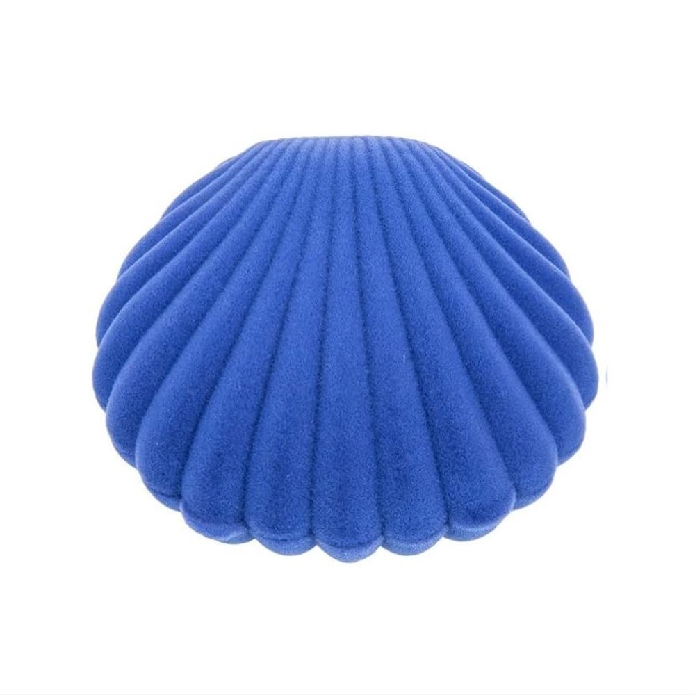 QasDfgHj Jewelry Box,Shell Jewelry Box Rings for Women Small Trinkets Organizer Sea Shell Shape Ring Case Necklace Ring Holder Figurine Ladies Rings Storing Case Modeling Travel Flannel Statue